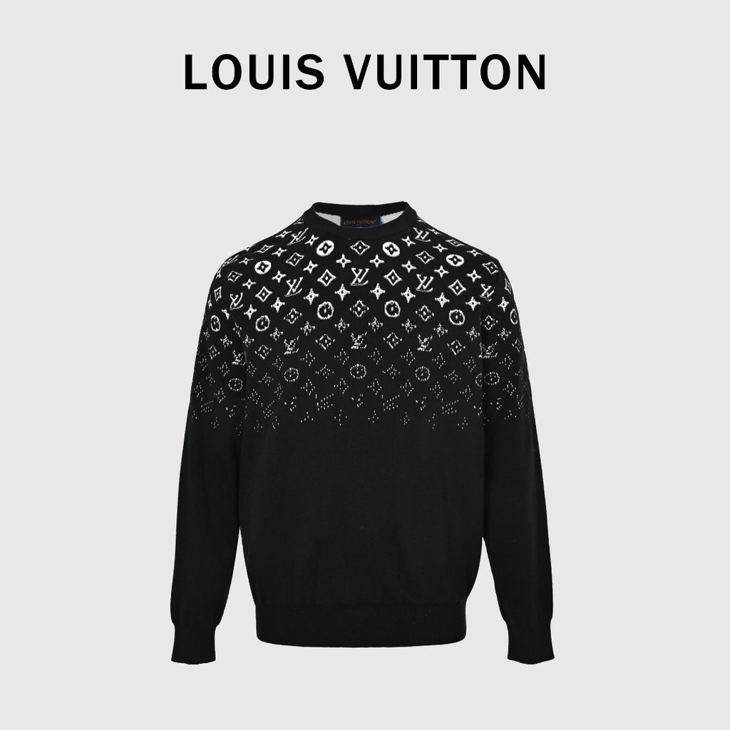 Louis Vuitton Gradient Monogram Cotton Crewneck Sweater