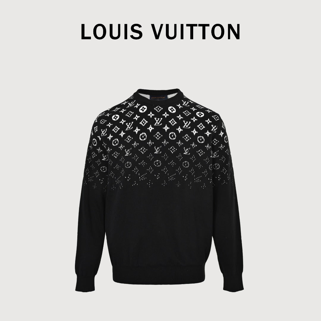 Louis Vuitton Gradient Monogram Cotton Crewneck Sweater