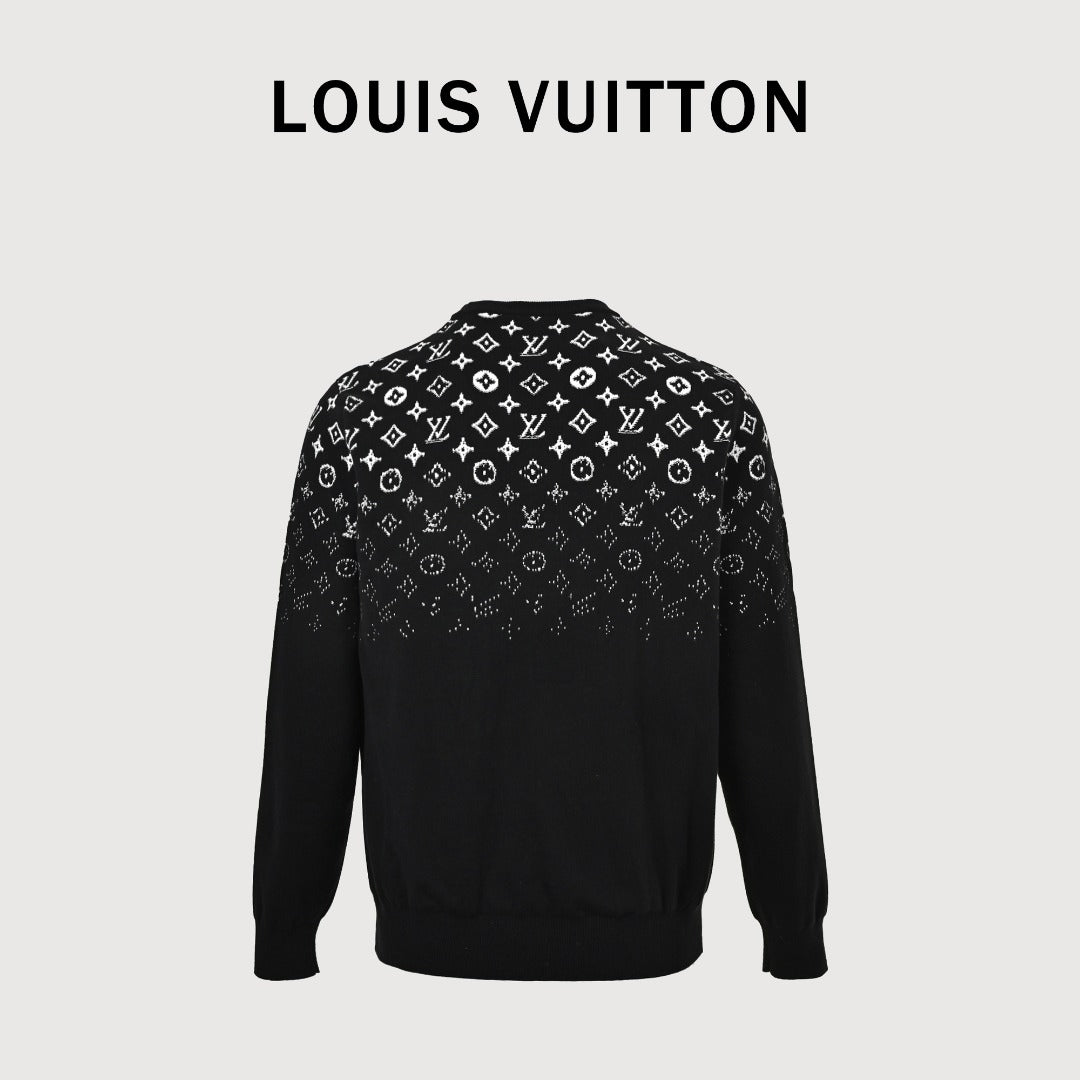 Louis Vuitton Gradient Monogram Cotton Crewneck Sweater