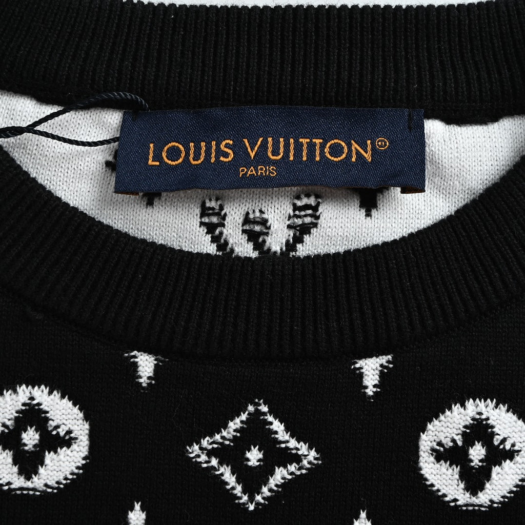 Louis Vuitton Gradient Monogram Cotton Crewneck Sweater