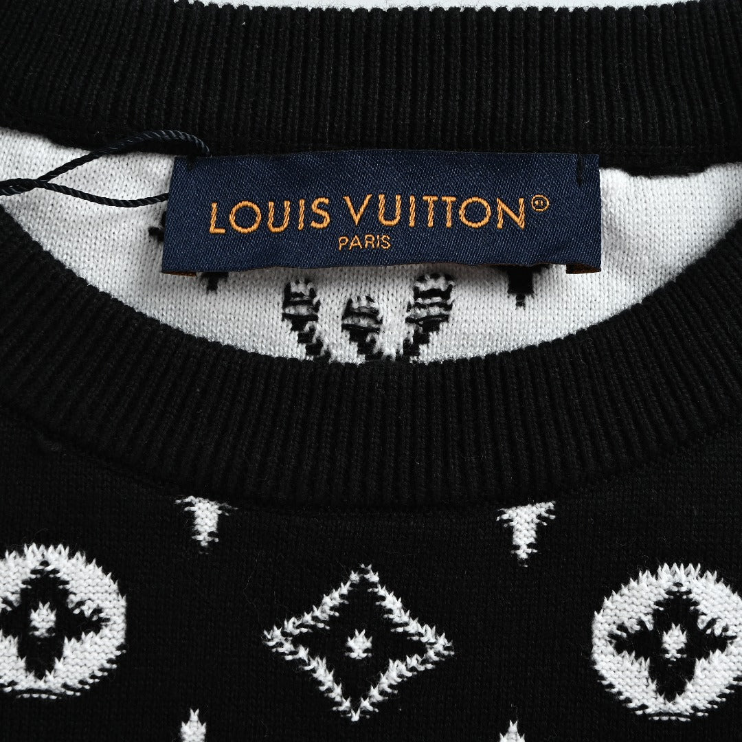 Louis Vuitton Gradient Monogram Cotton Crewneck Sweater