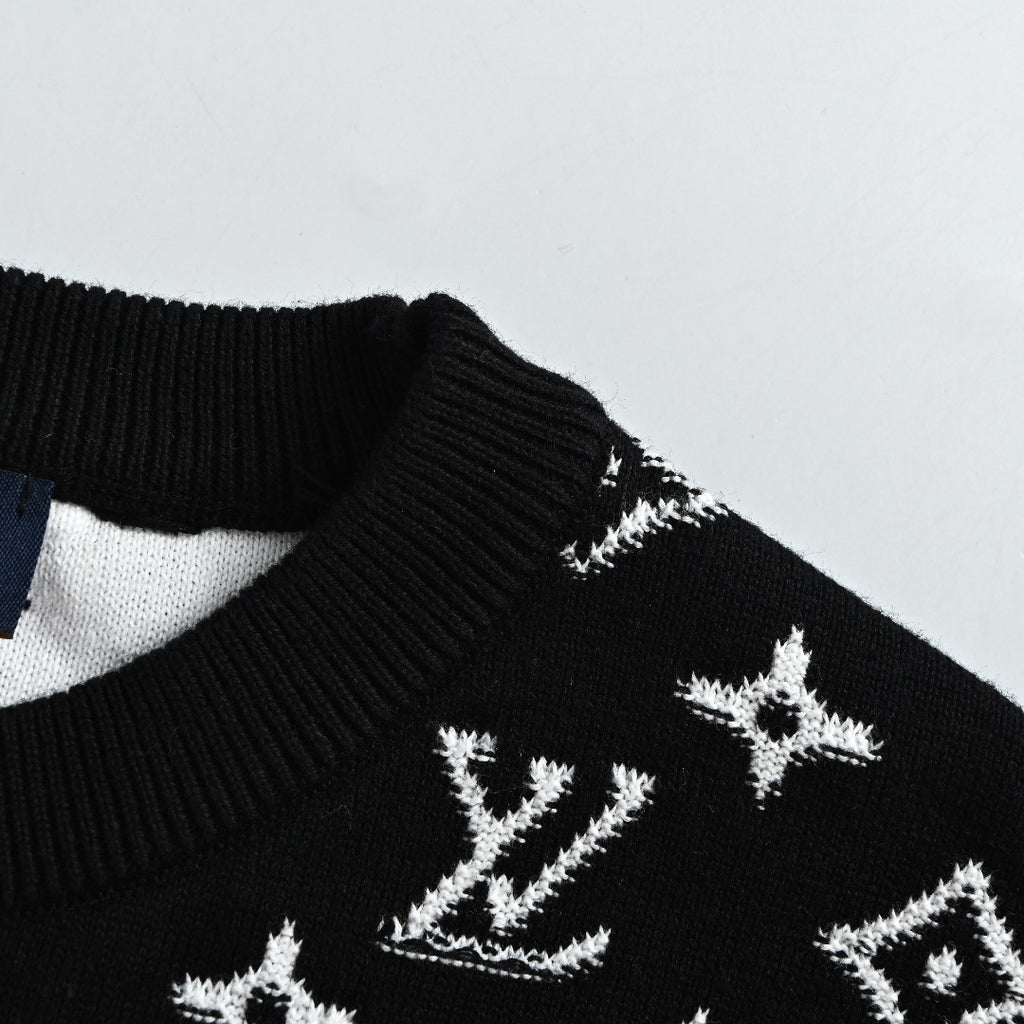 Louis Vuitton Gradient Monogram Cotton Crewneck Sweater