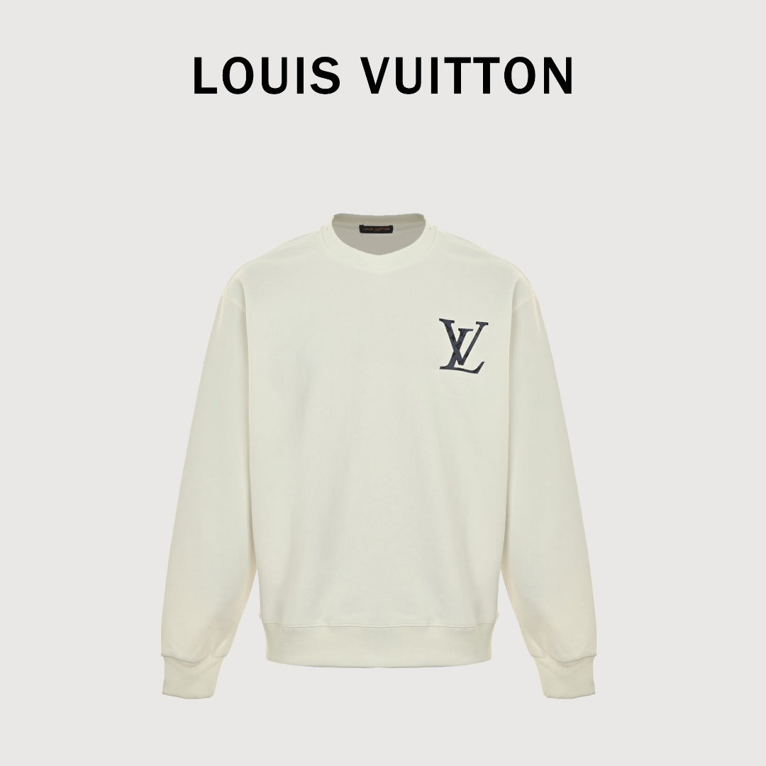 Louis Vuitton 25FW White Monogram Flower Crewneck Sweatshirt