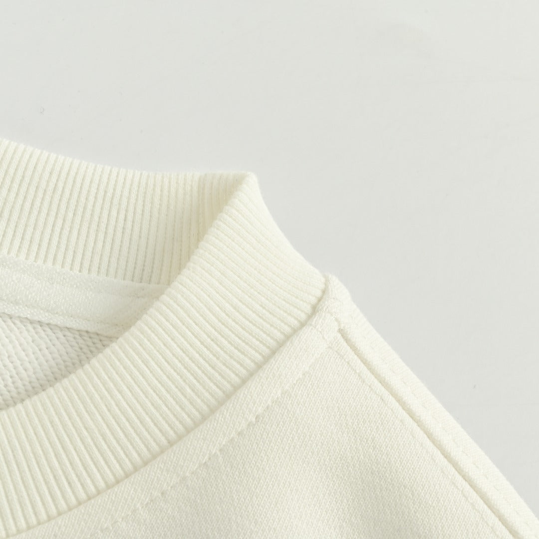 Louis Vuitton 25FW White Monogram Flower Crewneck Sweatshirt