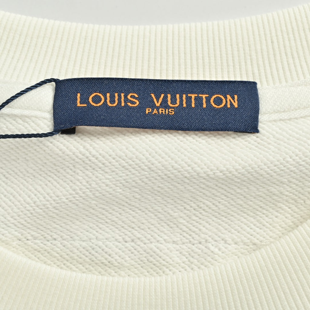 Louis Vuitton 25FW White Monogram Flower Crewneck Sweatshirt
