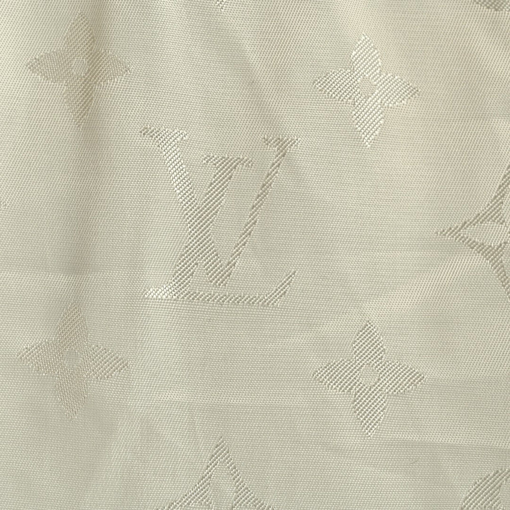 Louis Vuitton Leather-Logo Satin Track Jacket
