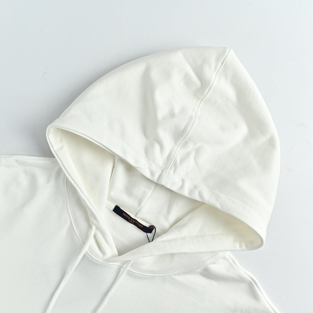 Louis Vuitton White Sailboat Embroidered Hoodie