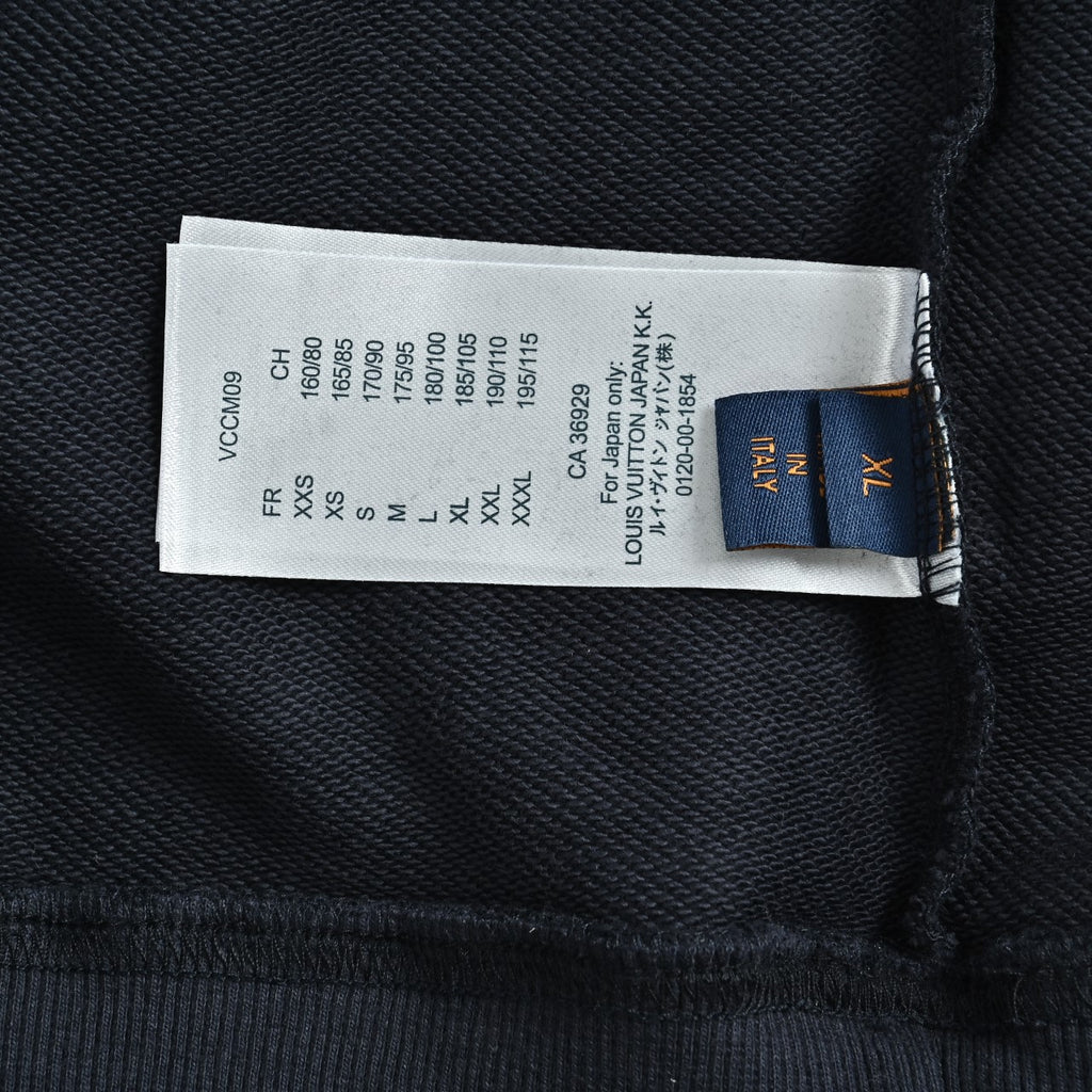 Louis Vuitton Black Sailboat Embroidered Hoodie