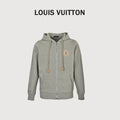 Louis Vuitton Circular Logo Zip-Up Hooded Jacket