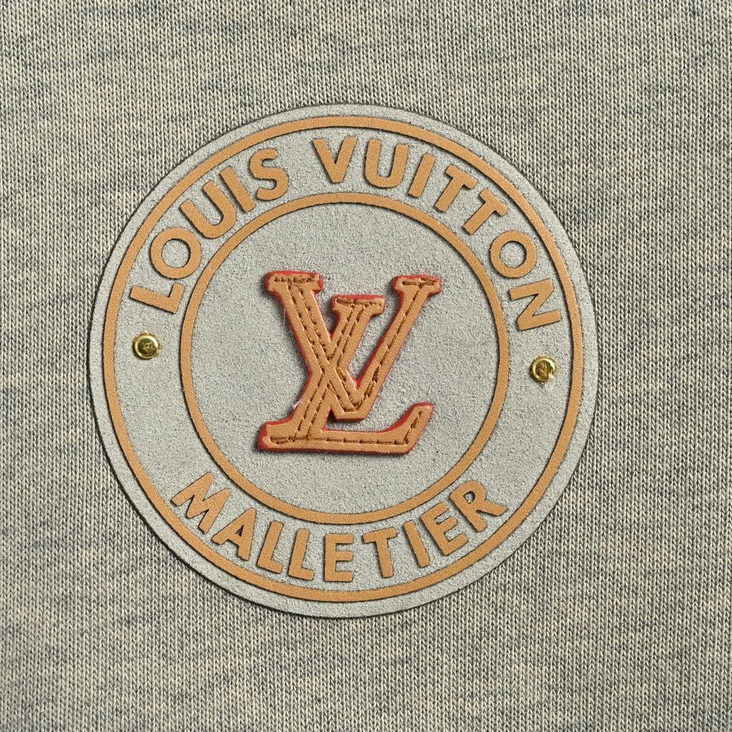 Louis Vuitton Circular Logo Zip-Up Hooded Jacket