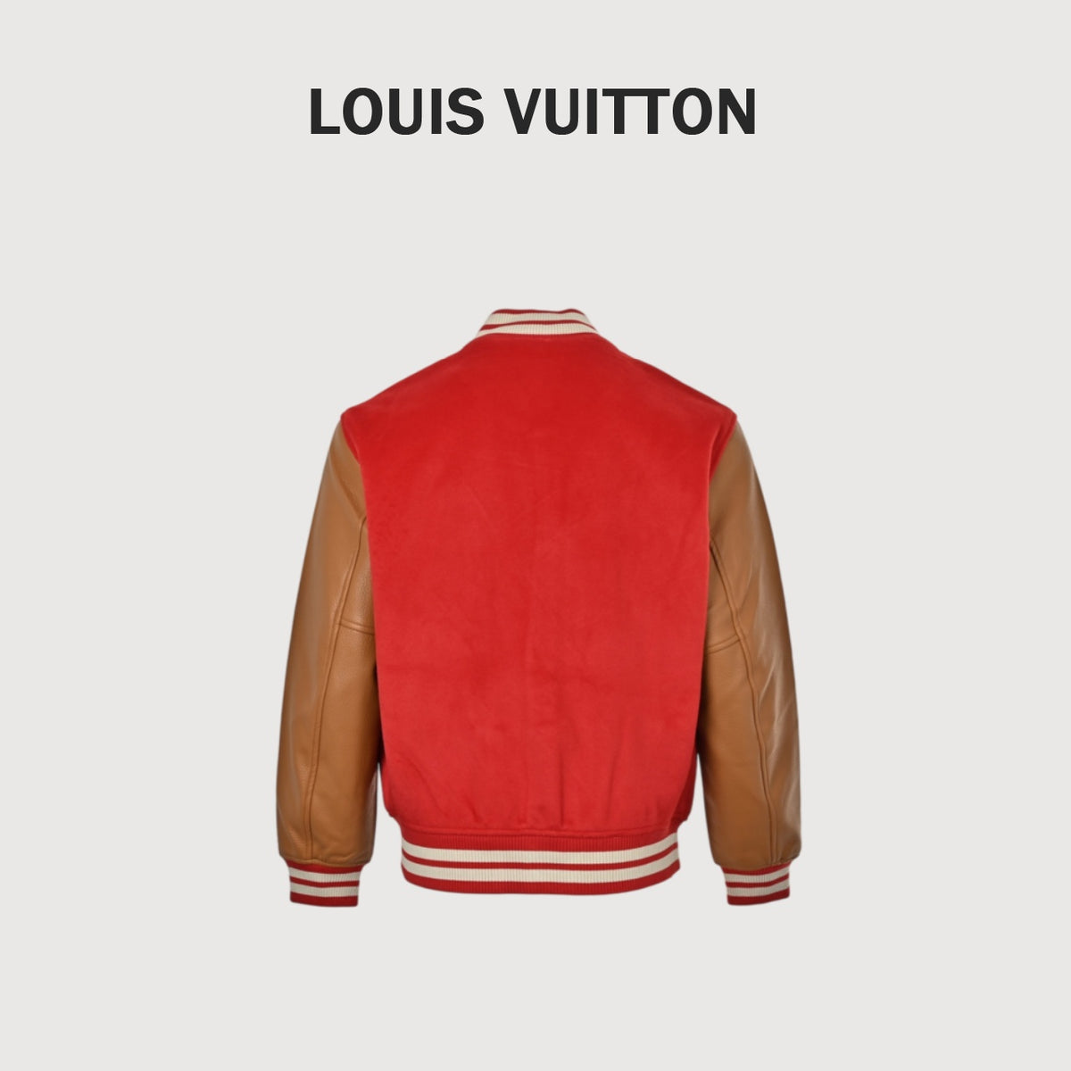 Louis Vuitton Red Varsity Jacket with Monogram Lining