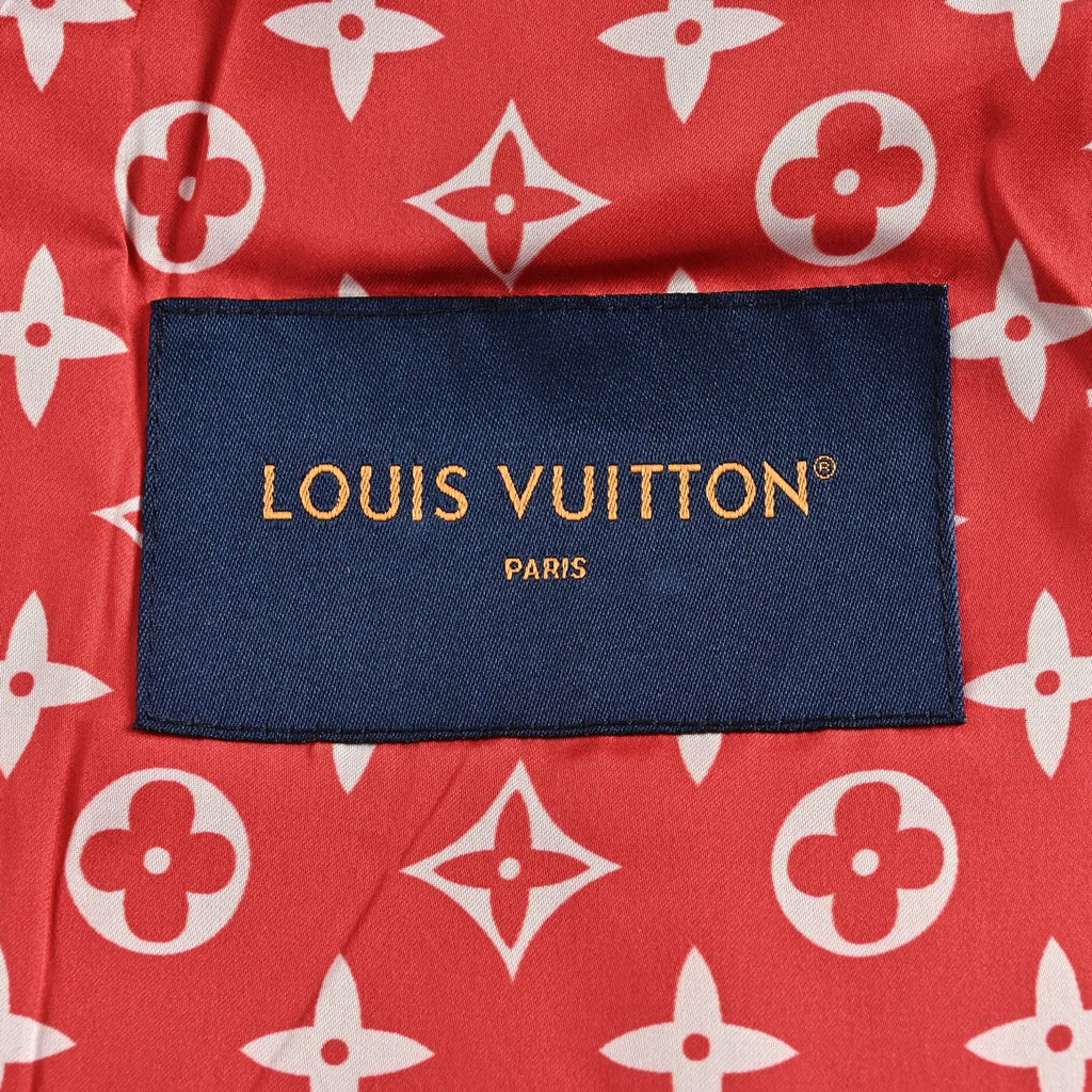 Louis Vuitton Red Varsity Jacket with Monogram Lining