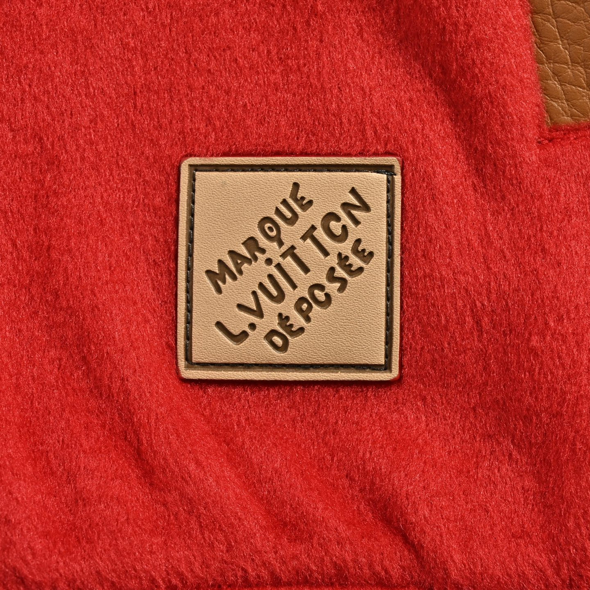 Louis Vuitton Red Varsity Jacket with Monogram Lining