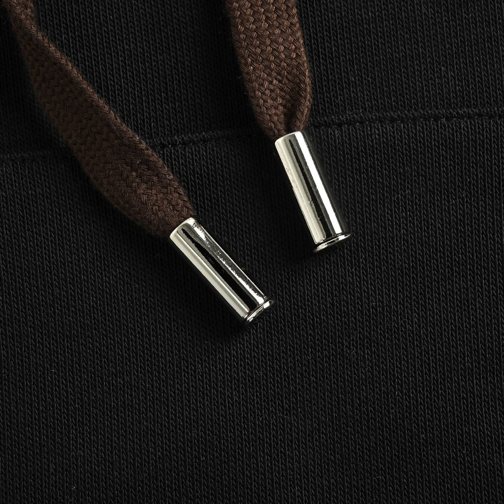 Burberry Black Terry Lettering Equestrian Knight Hoodie