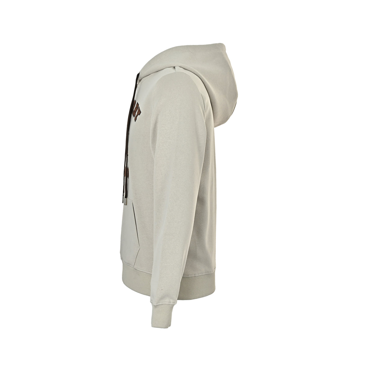 Burberry Beige Terry Lettering Equestrian Knight Hoodie