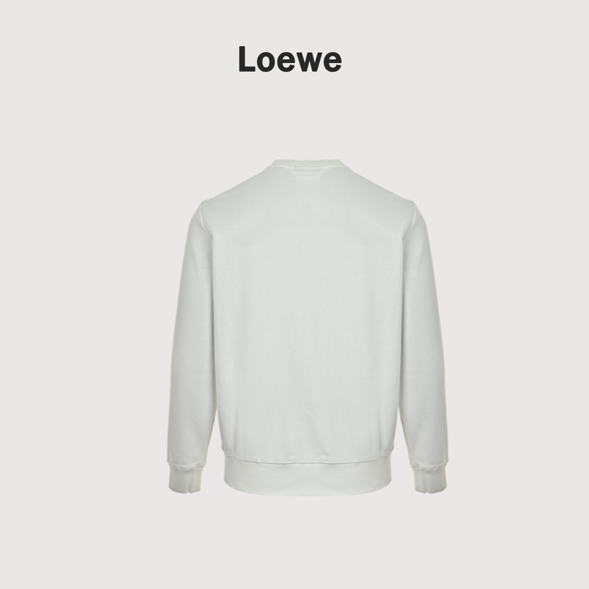 Loewe White Floral Vine Logo Crewneck Sweatshirt