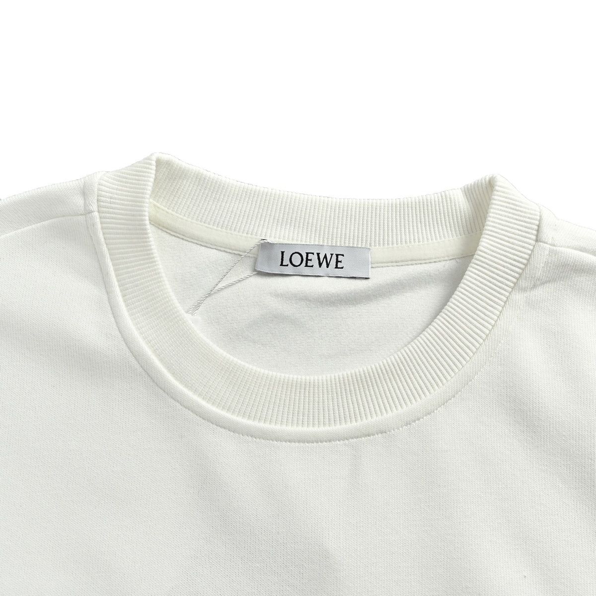 Loewe White Floral Vine Logo Crewneck Sweatshirt