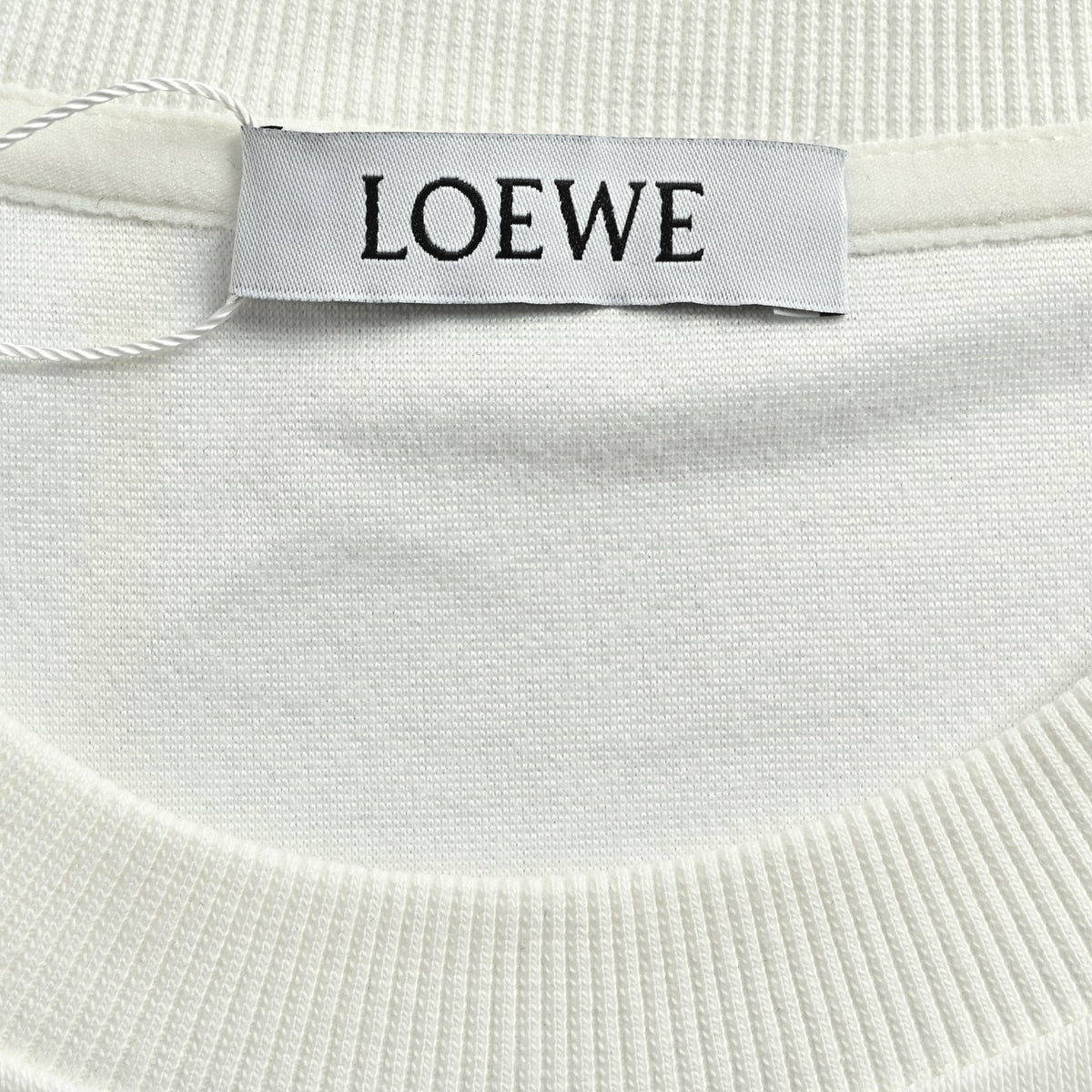 Loewe White Floral Vine Logo Crewneck Sweatshirt