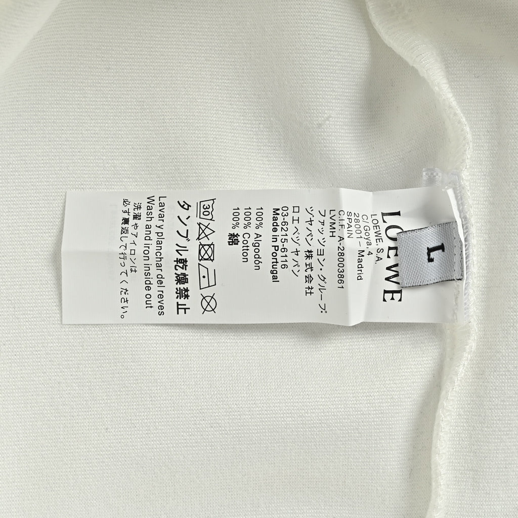 Loewe White Floral Vine Logo Crewneck Sweatshirt