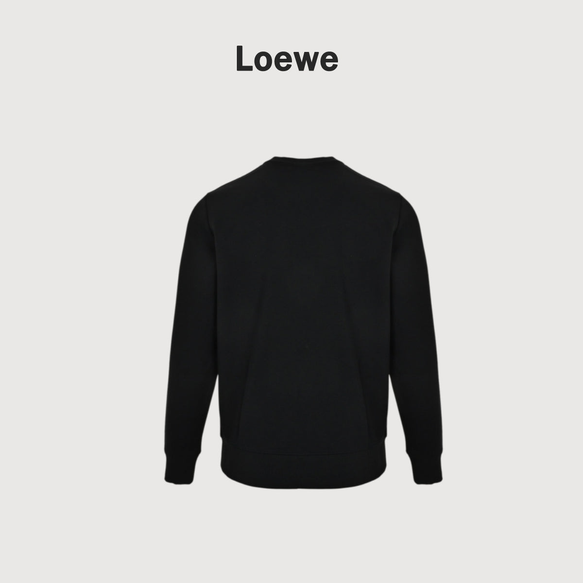 Loewe Black Floral Vine Logo Crewneck Sweatshirt