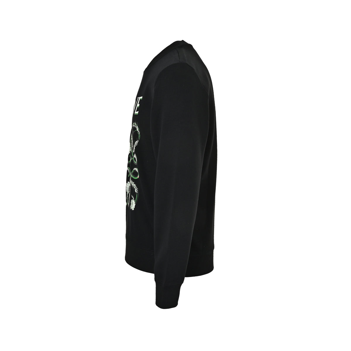 Loewe Black Floral Vine Logo Crewneck Sweatshirt
