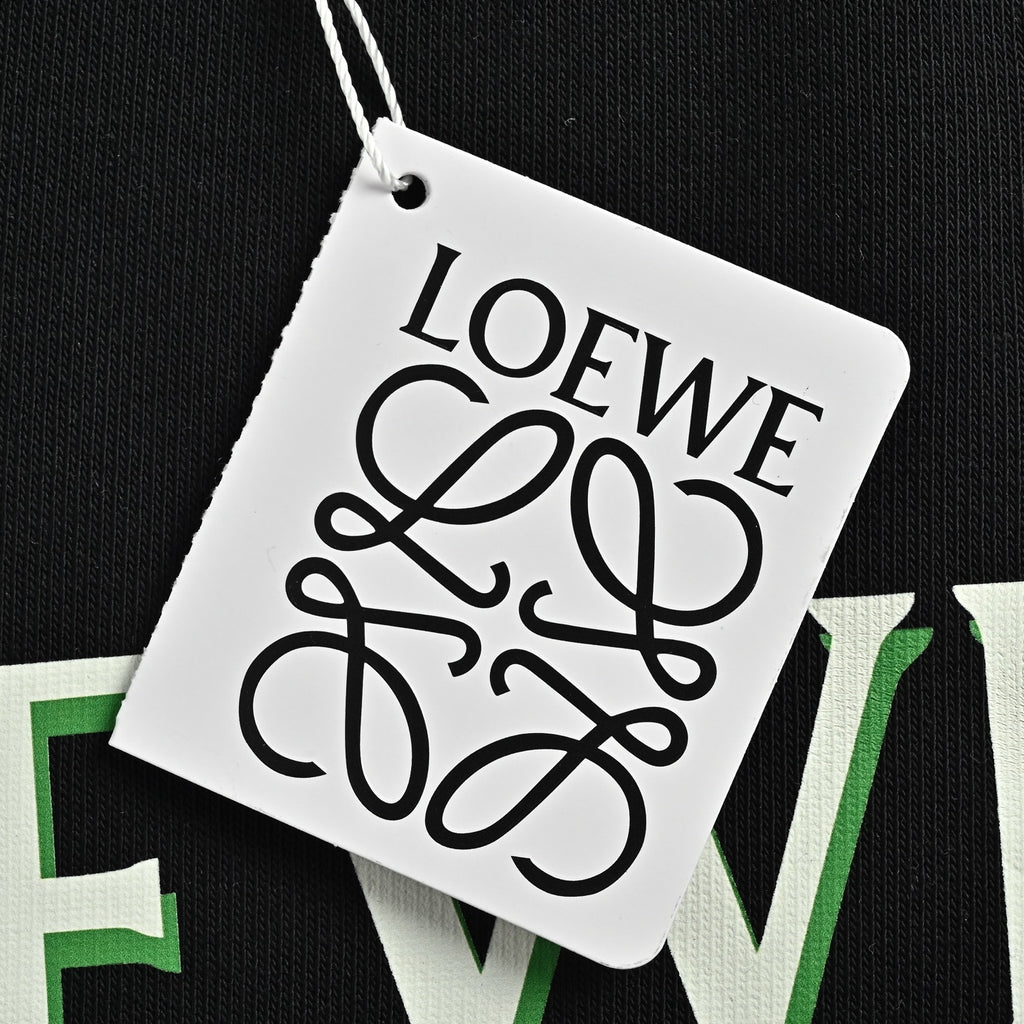 Loewe Black Floral Vine Logo Crewneck Sweatshirt