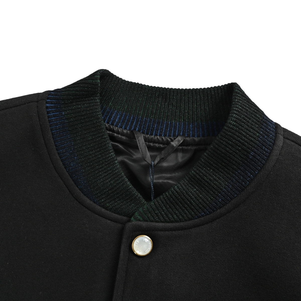 Louis Vuitton Black and White Embroidered Varsity Jacket
