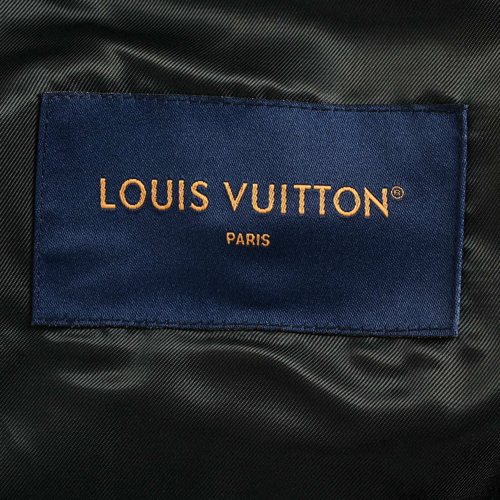Louis Vuitton Black and White Embroidered Varsity Jacket