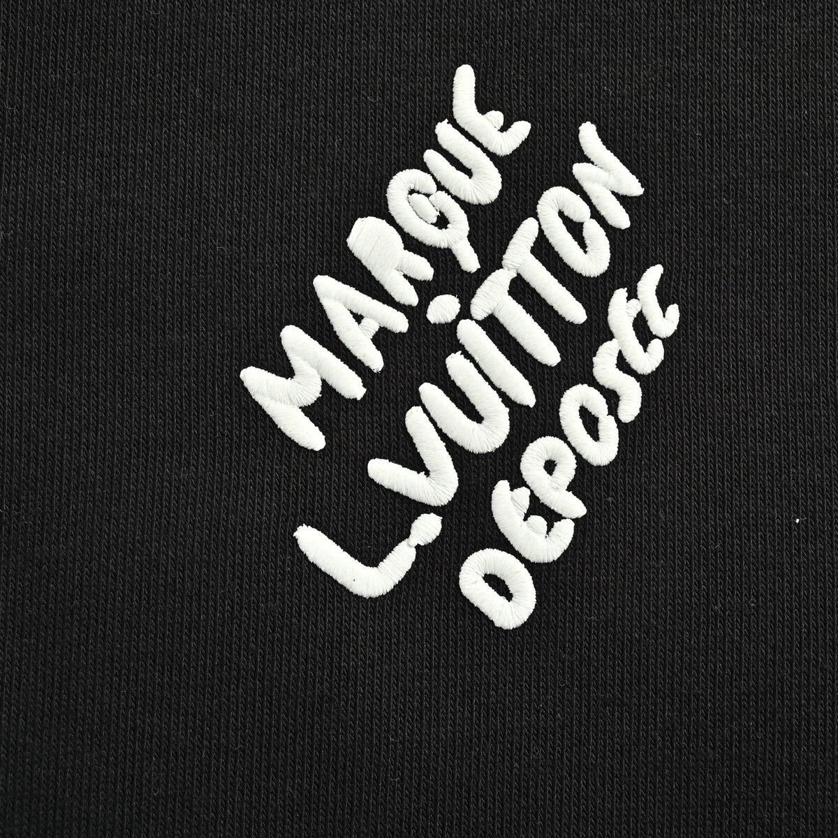 Louis Vuitton Black and White Embroidered Varsity Jacket
