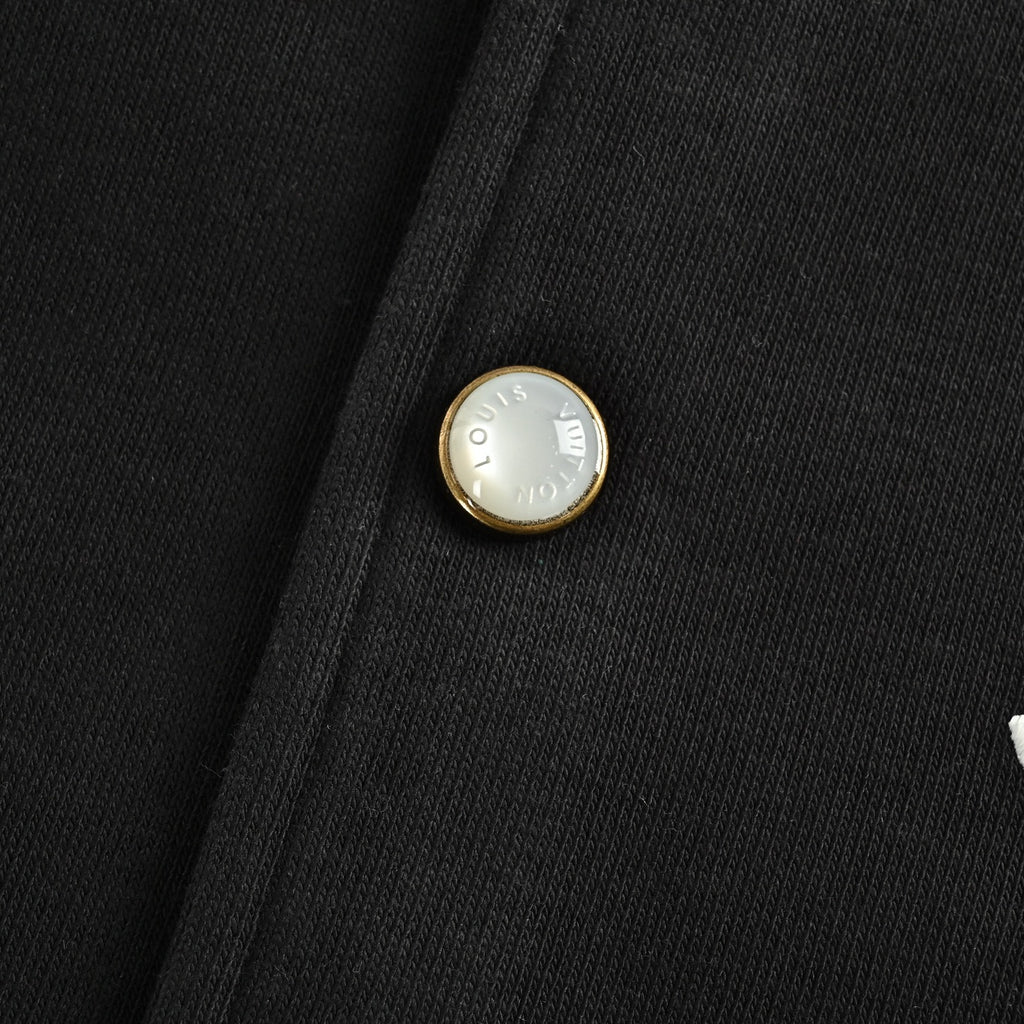 Louis Vuitton Black and White Embroidered Varsity Jacket