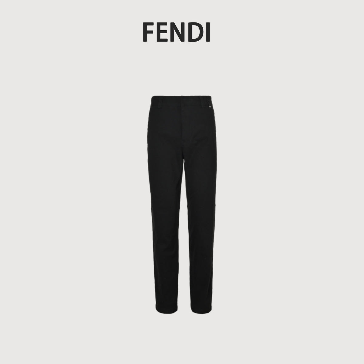 Fendi 25FW Black FF Jacquard Pocket Pants