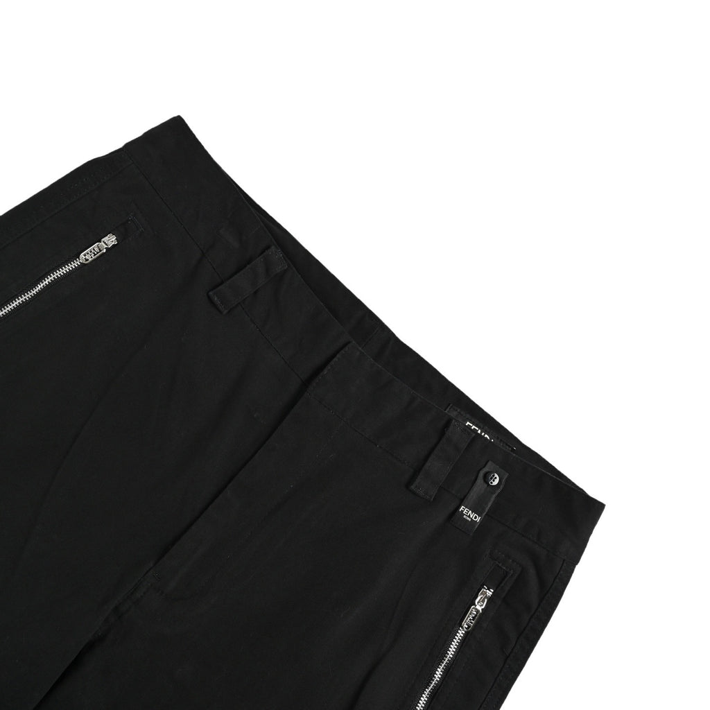 Fendi 25FW Black FF Jacquard Pocket Pants