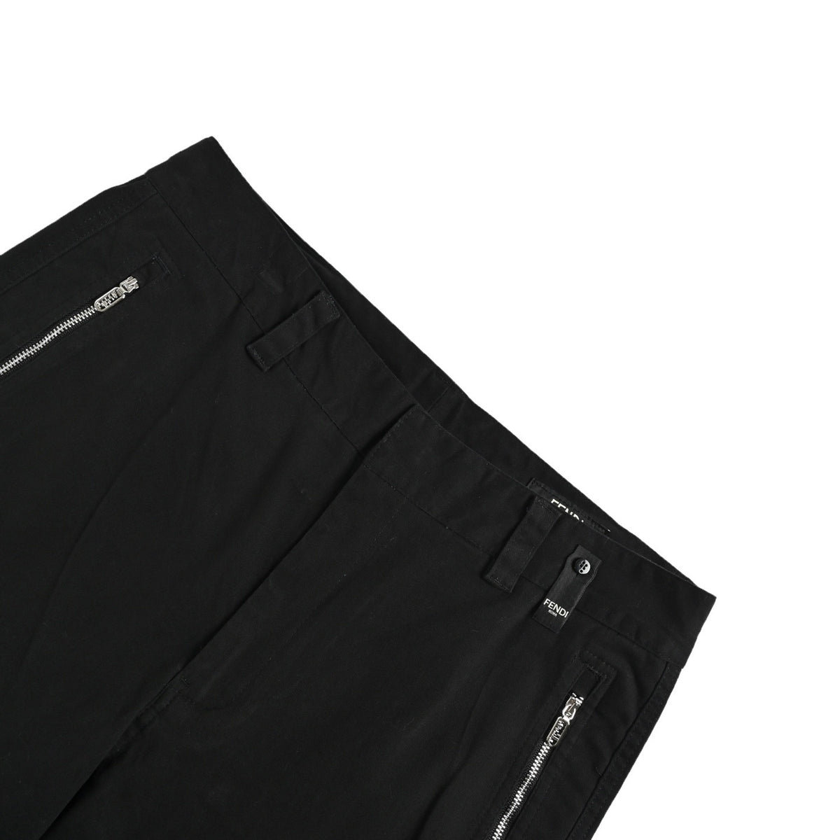 Fendi 25FW Black FF Jacquard Pocket Pants