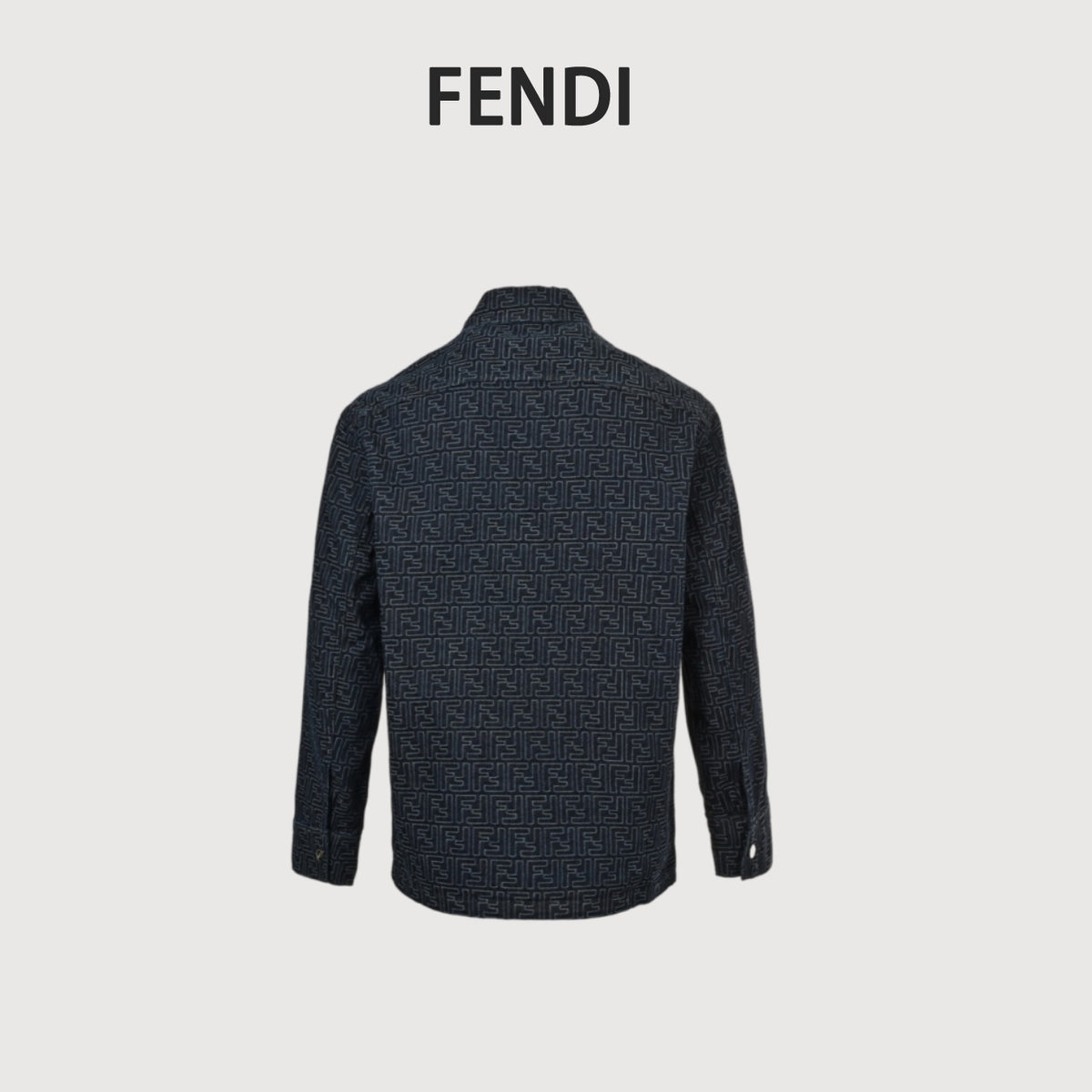 Fendi 25FW All-Over FF Jacquard Denim Jacket