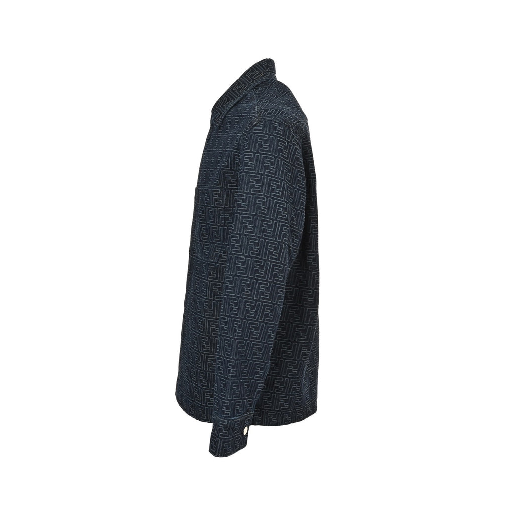Fendi 25FW All-Over FF Jacquard Denim Jacket
