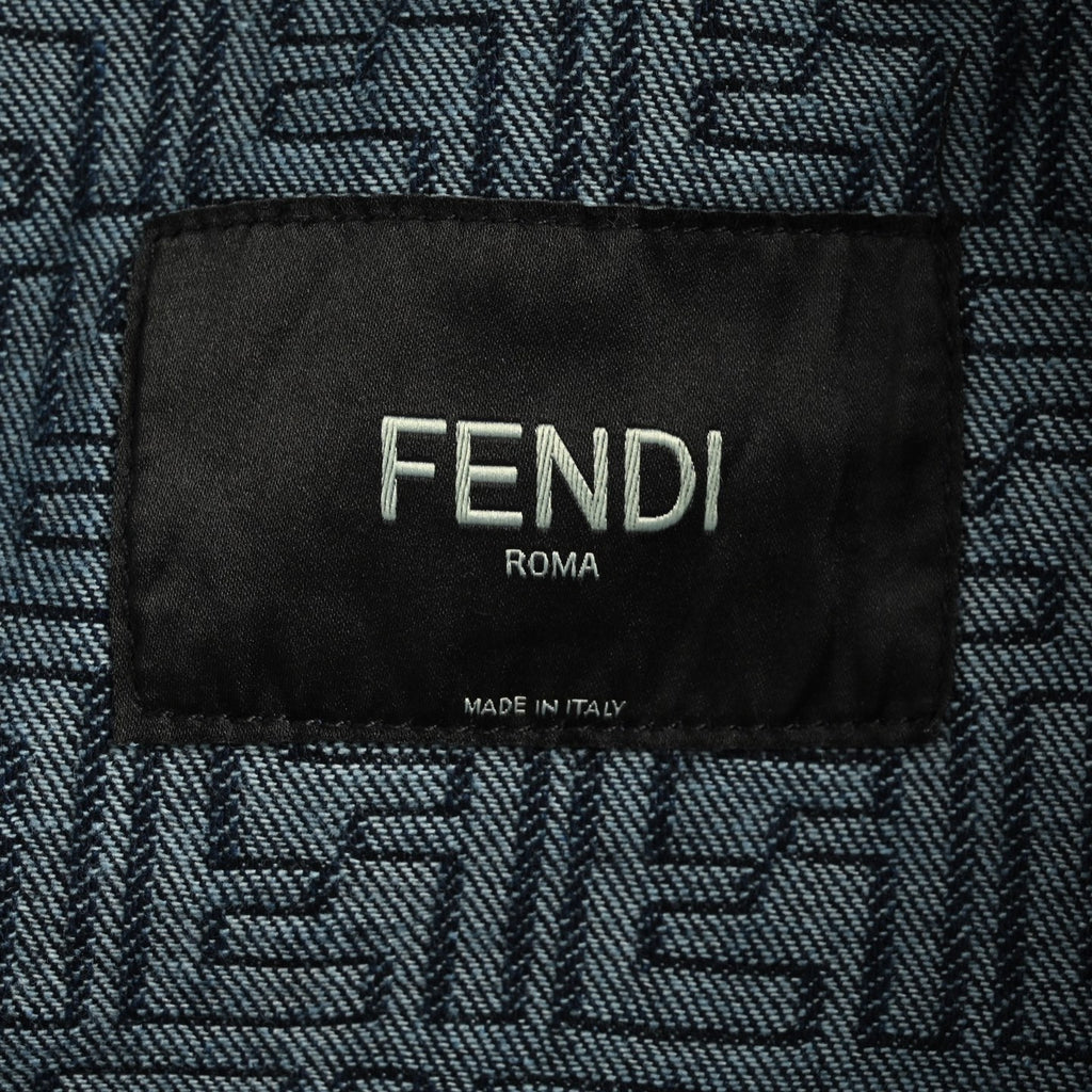 Fendi 25FW All-Over FF Jacquard Denim Jacket