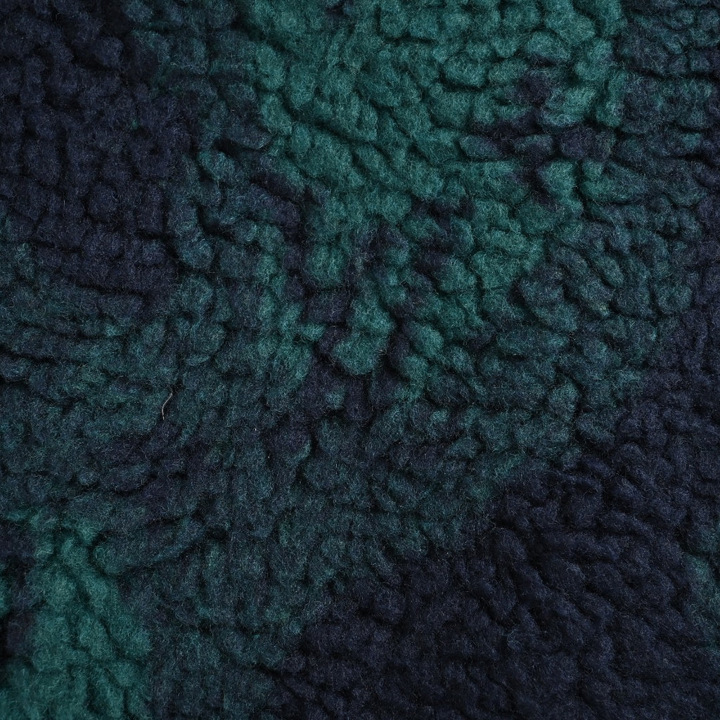 Louis Vuitton Dark Green Patterned Zip-Up Teddy Jacket