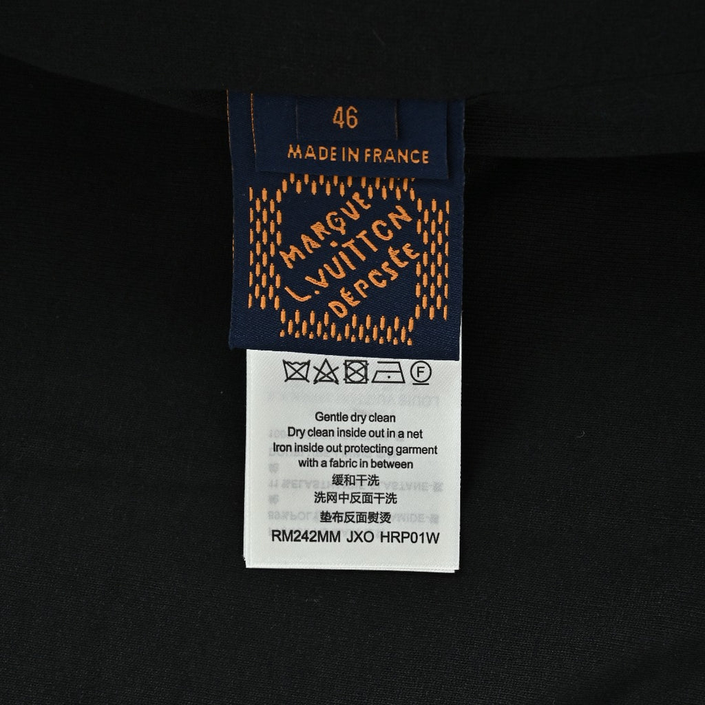 Louis Vuitton Dark Green Patterned Zip-Up Teddy Jacket