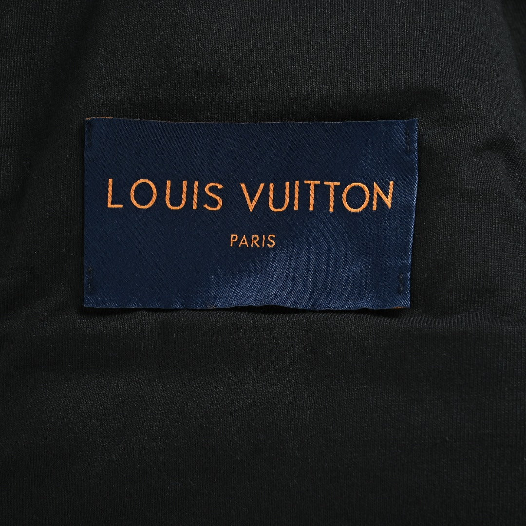 Louis Vuitton Dark Green Patterned Zip-Up Teddy Jacket
