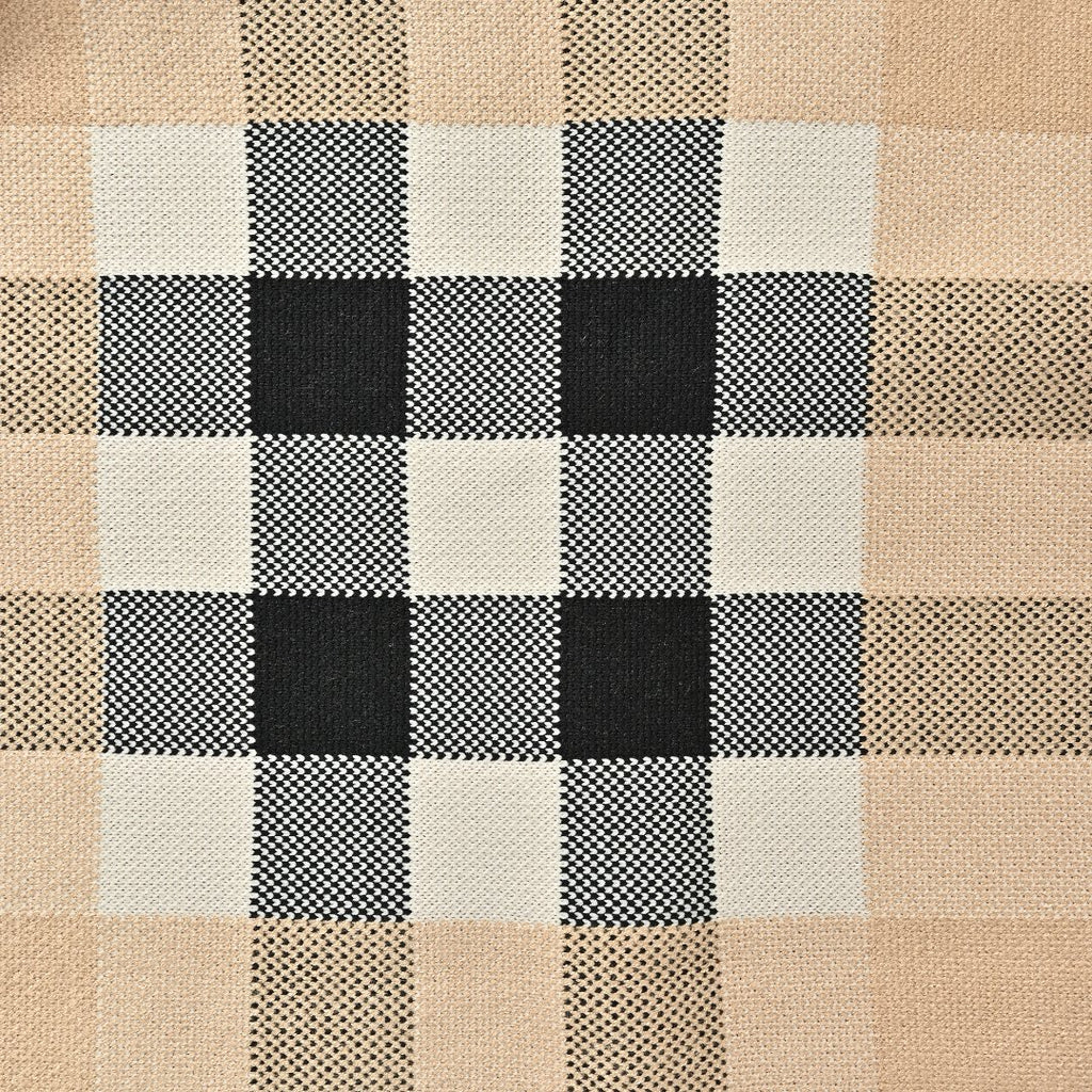 Burberry Beige Check Crewneck Knit Sweater