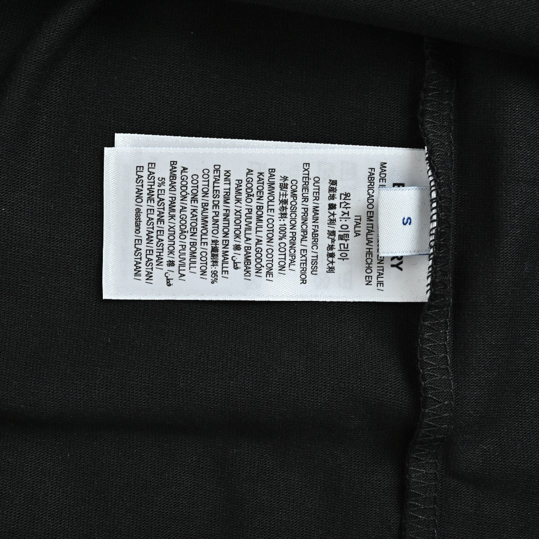 Burberry Black Equestrian Knight Long-Sleeve T-Shirt