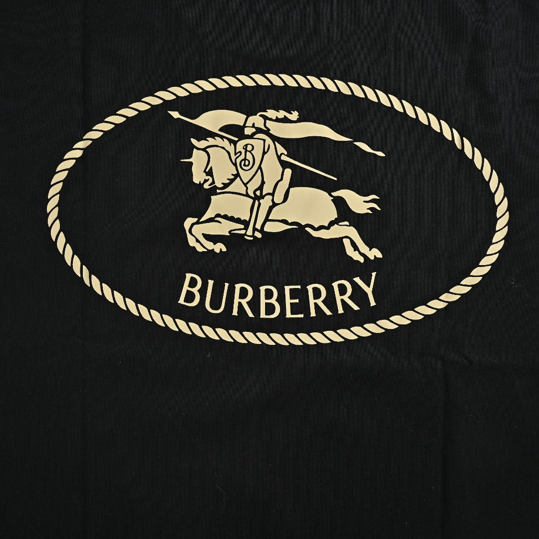 Burberry Black Equestrian Knight Long-Sleeve T-Shirt