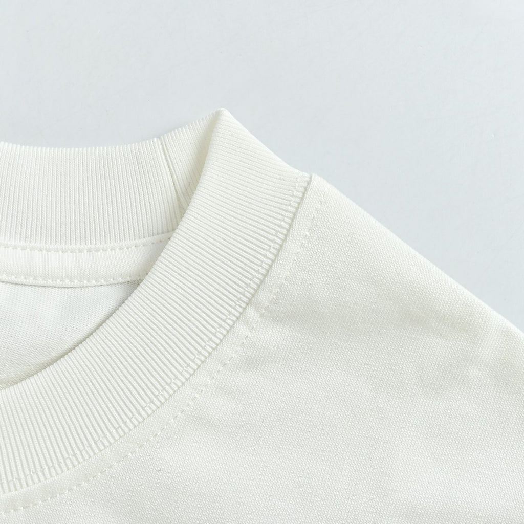 Burberry White Equestrian Knight Long-Sleeve T-Shirt