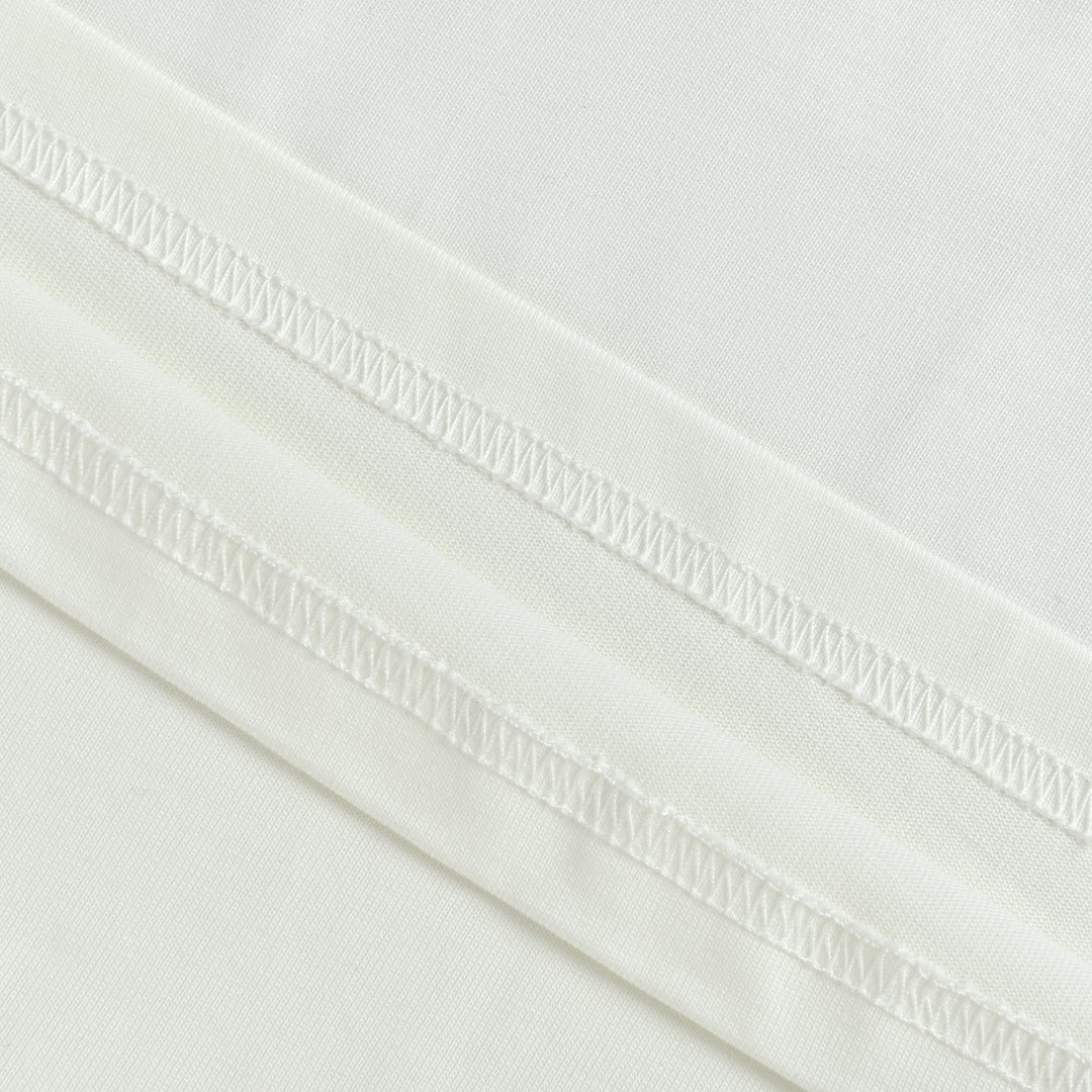 Burberry White Equestrian Knight Long-Sleeve T-Shirt