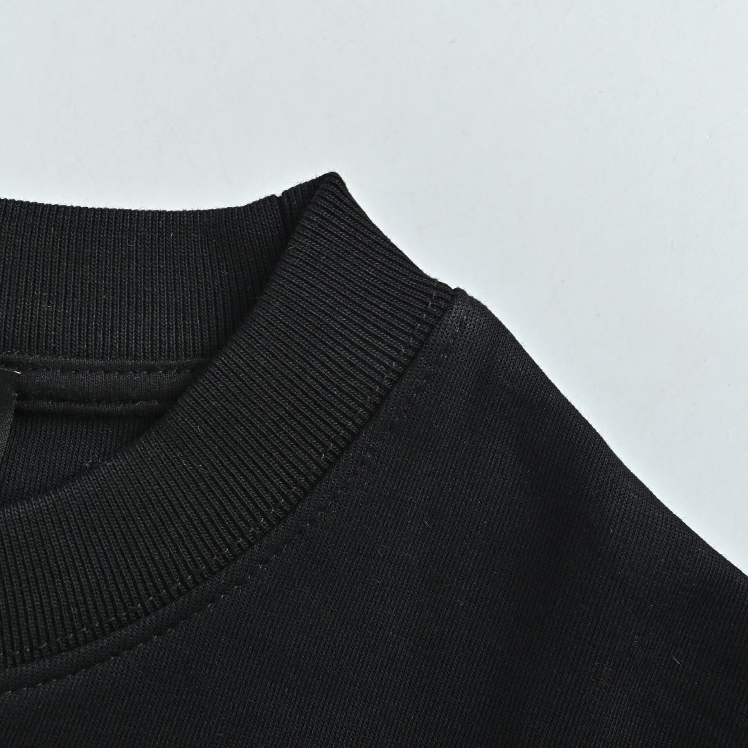 Fendi Black Cartoon-Style Logo Crewneck Sweatshirt