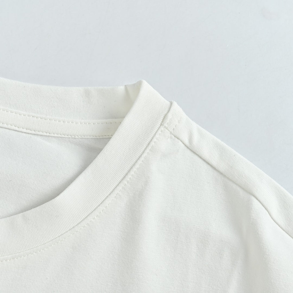 Prada White Triangle Embroidered Stretch Cotton Long-Sleeve T-Shirt