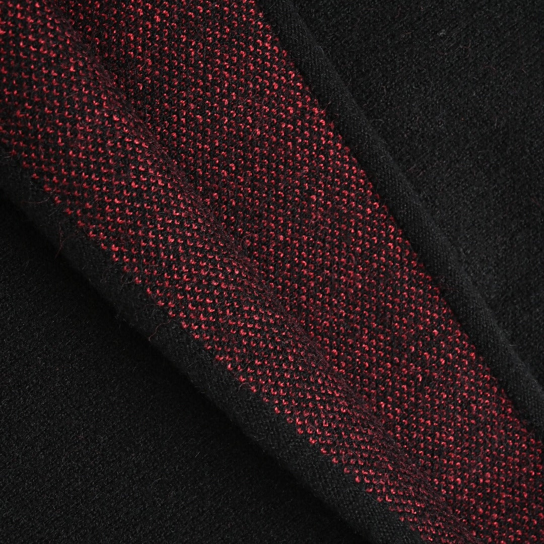 Chrome Hearts CH Leather-Patch Wool Sweater | Black