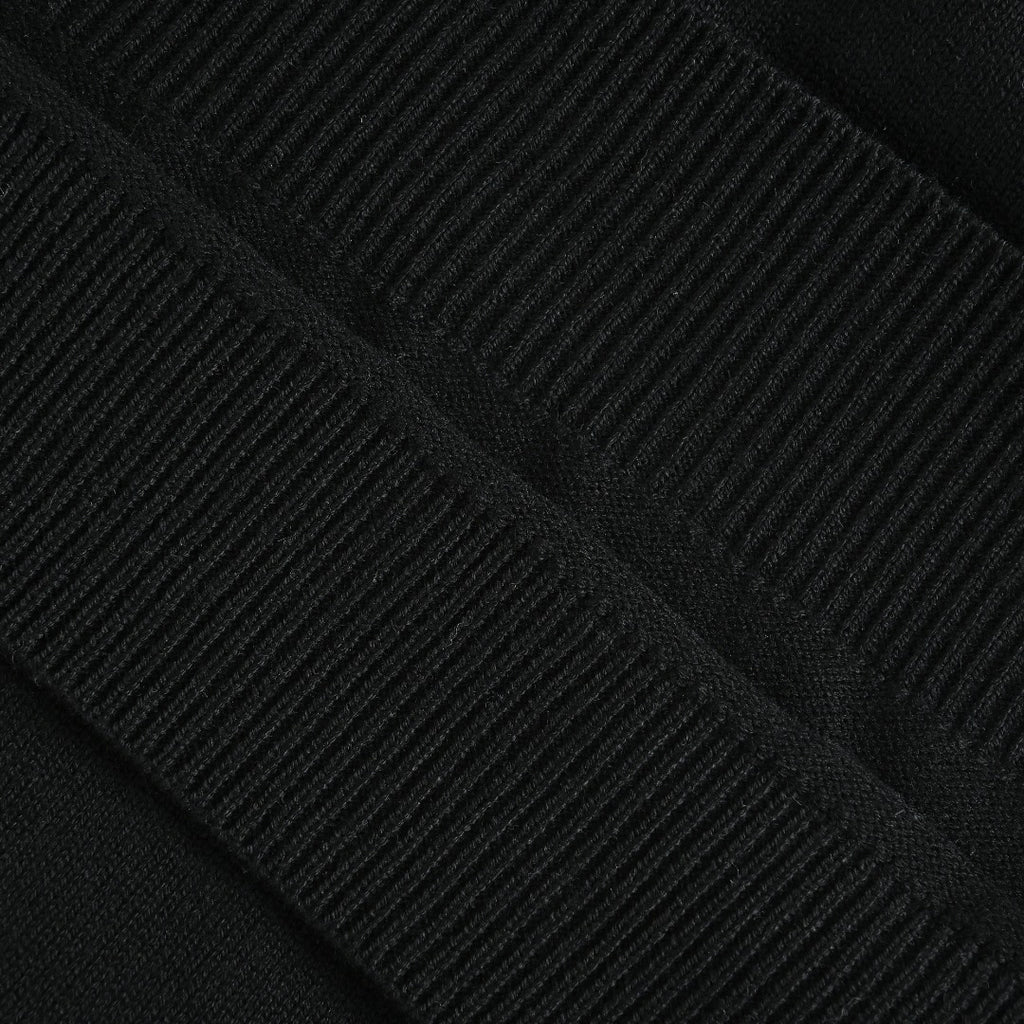 Chrome Hearts Wool Sweater with White Sleeve Motifs | Black