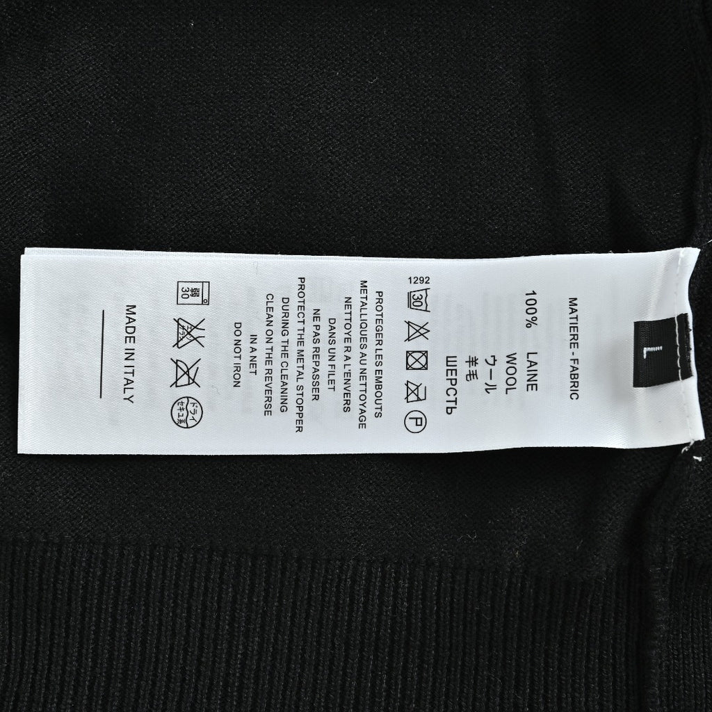 Chrome Hearts Wool Sweater with White Sleeve Motifs | Black