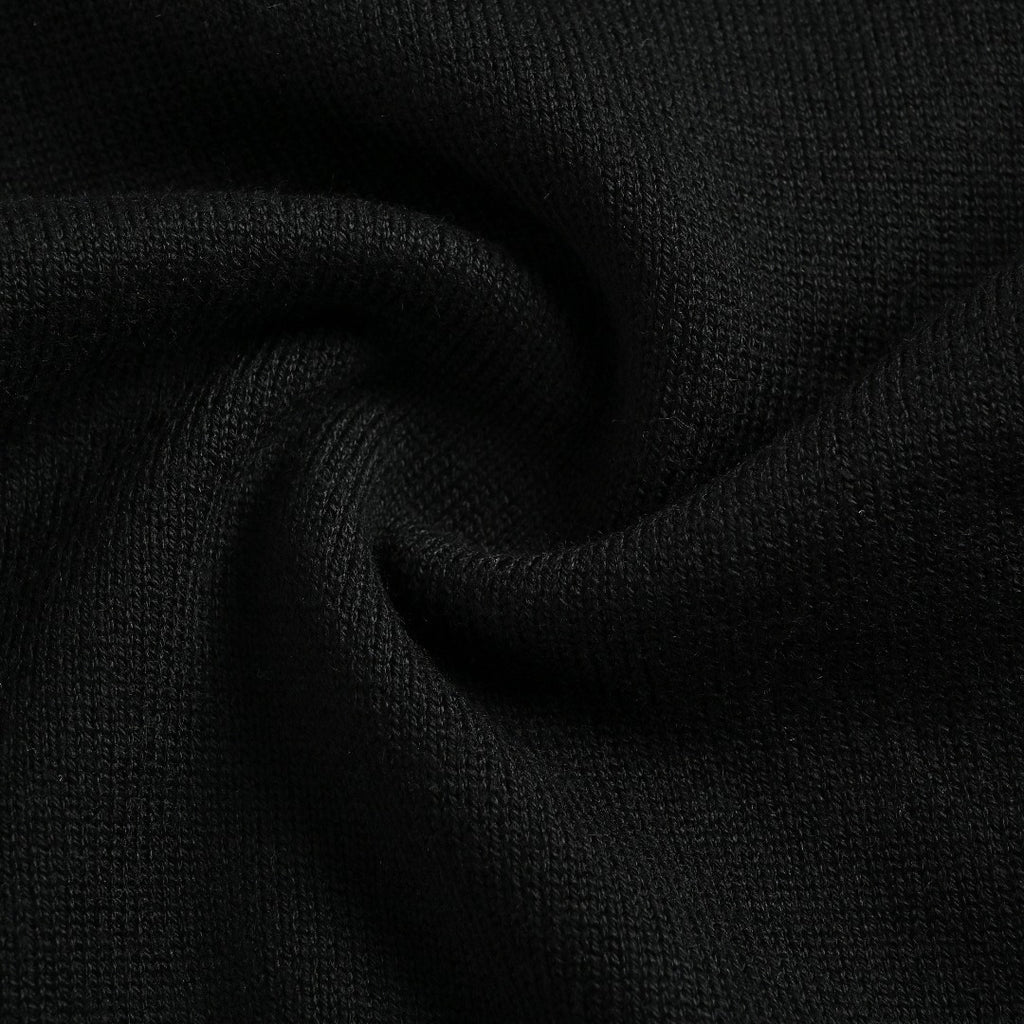 Chrome Hearts Wool Sweater with White Sleeve Motifs | Black